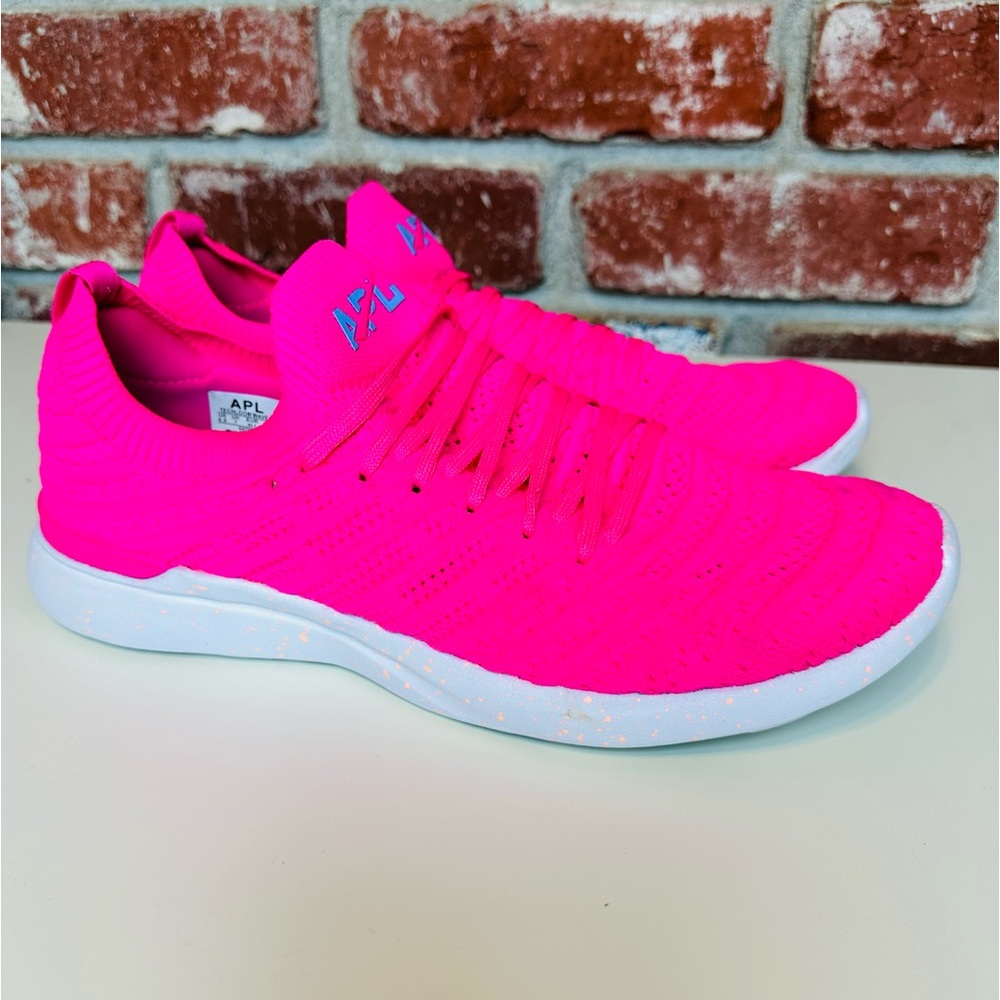APL Women's Neon Pink Sneakers with White Soles